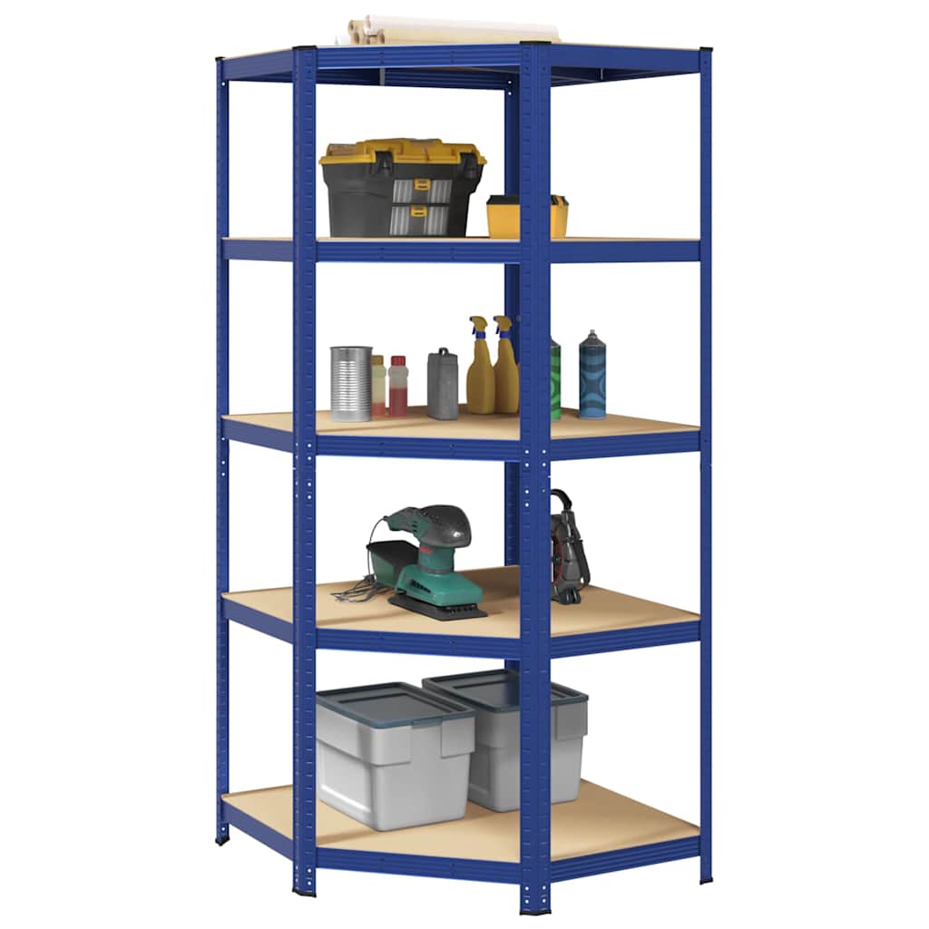Vidaxx esquinero de 5 capas de acero y madera contrachapada azul