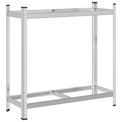 Vidaxl Tire Rack 2 capas 110x40x109 cm de acero coloreado