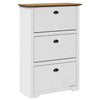 Vidaxl scarpa bodo bodo 80x35x118 cm bianco e marrone