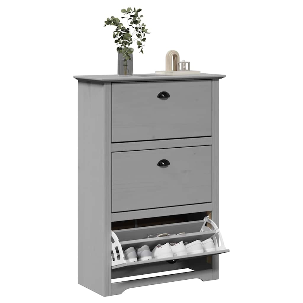Vidaxl scarpa bodo 80x35x118 cm grigio