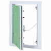 Panel de acceso VidaXL verde y plateado 25 x 35 cm