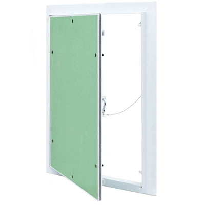 Panel de acceso VidaXL verde y plateado 35 x 45 cm
