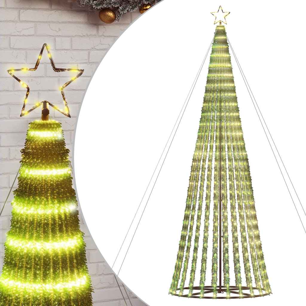 Vidaxl Led Árbol de Navidad 1028 LED White White 403 cm