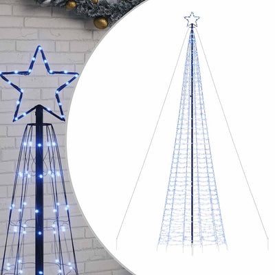 Albero di Natale a LED Vidaxl con punte 1534 LED 500 cm blu