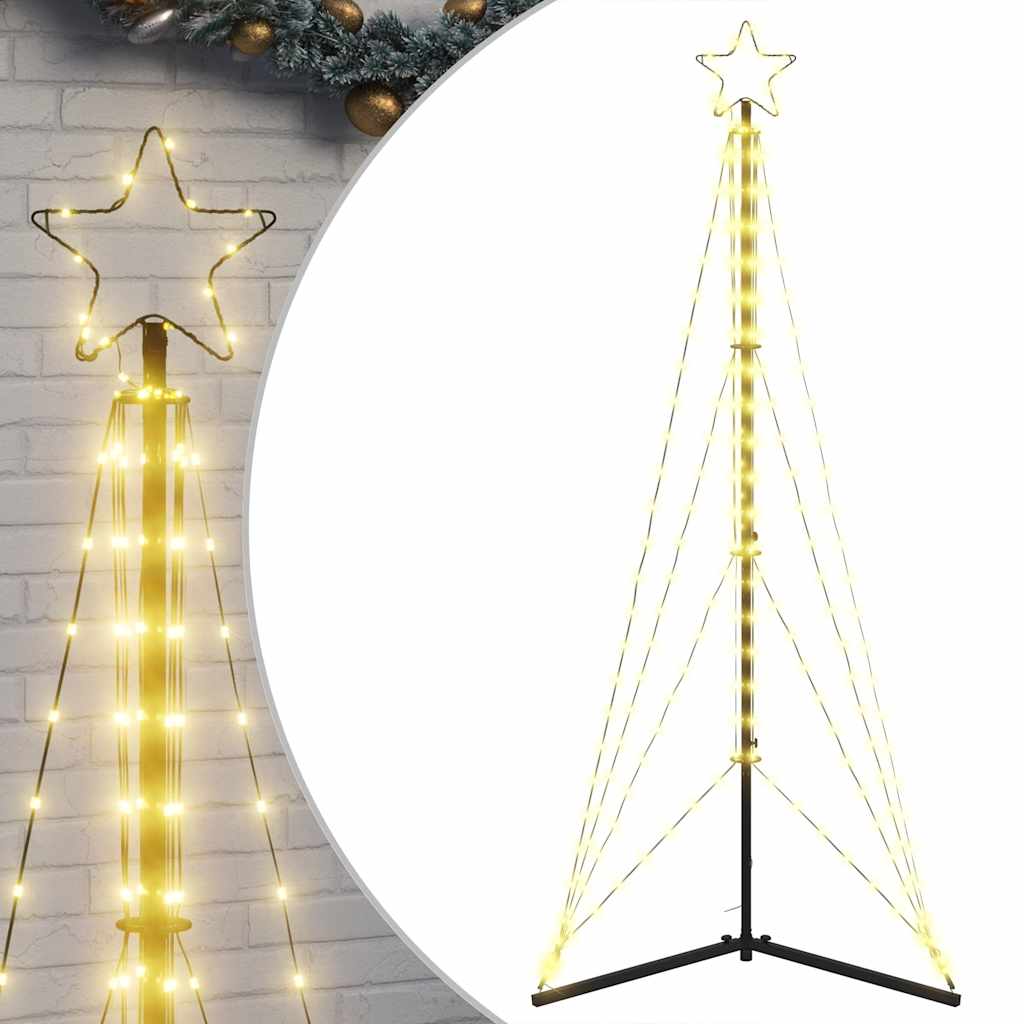 Vidaxl LED Tree di Natale 363 LED COLDI BIANCO 182 CM