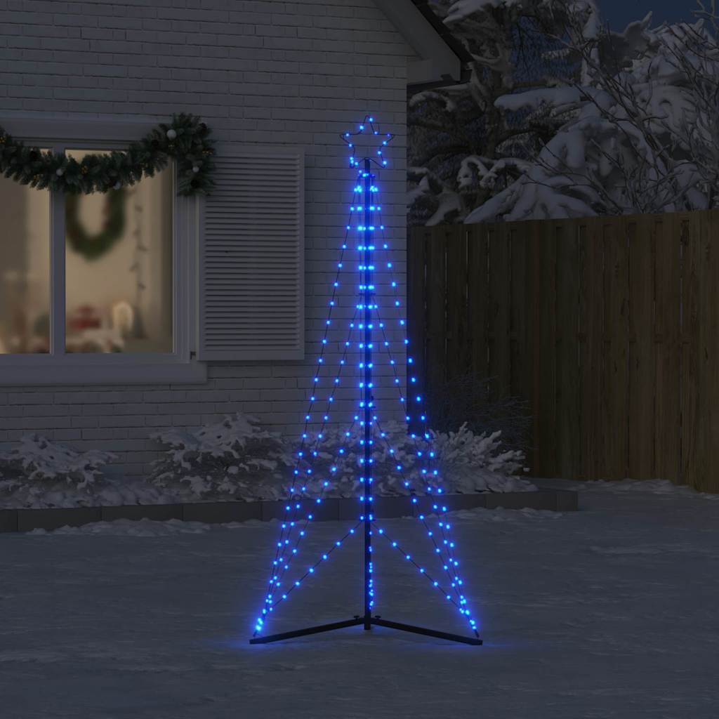 Vidaxl LED Árbol de Navidad 363 LED 182 cm azul