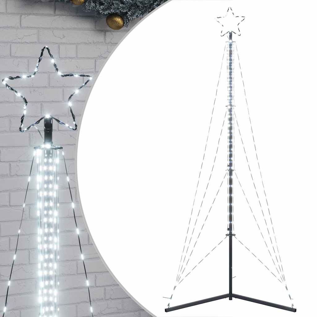 Albero di Natale a LED Vidaxl 483 LED BIANCO CREDDO 240 cm