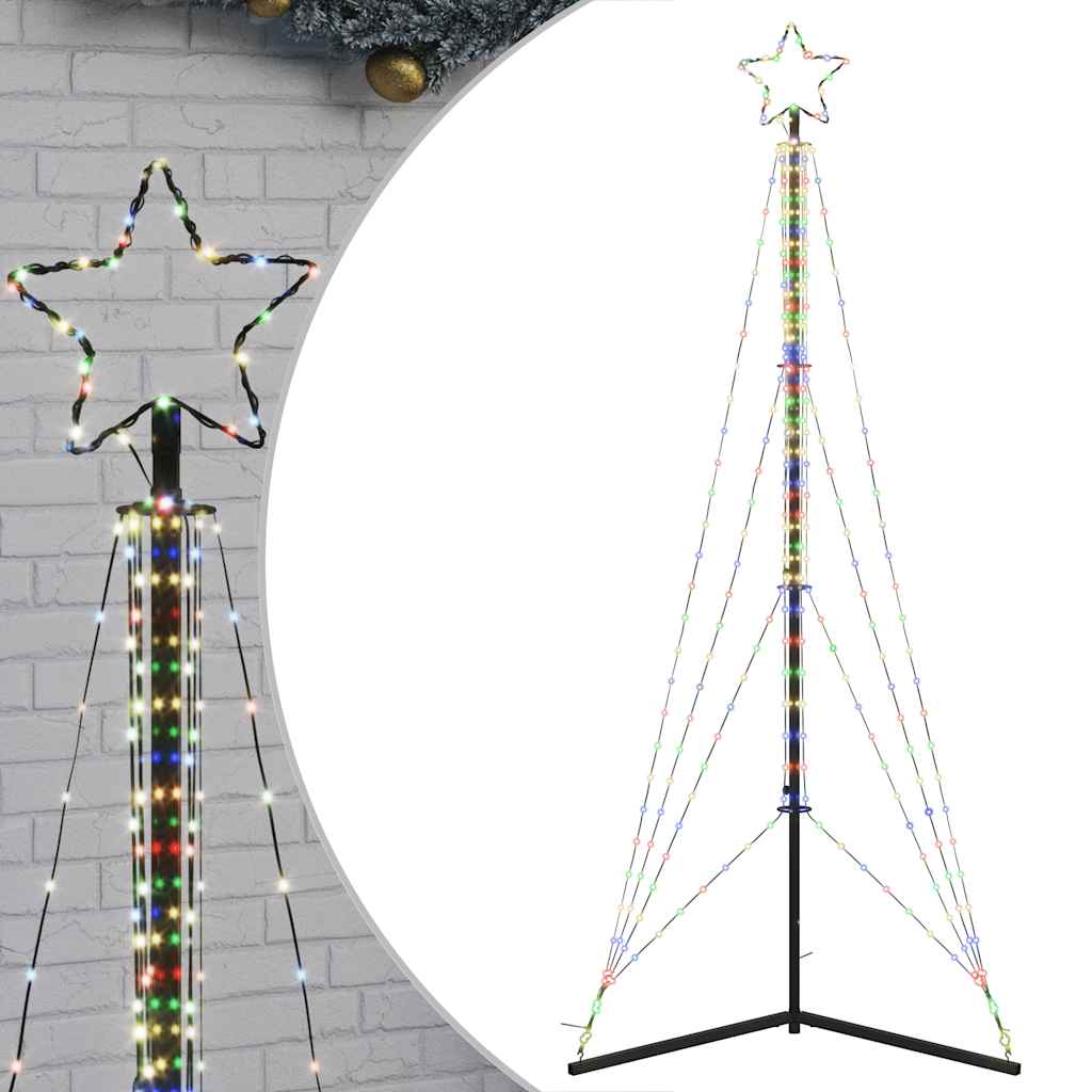 Albero di Natale a LED Vidaxl 483 LED colorati 240 cm