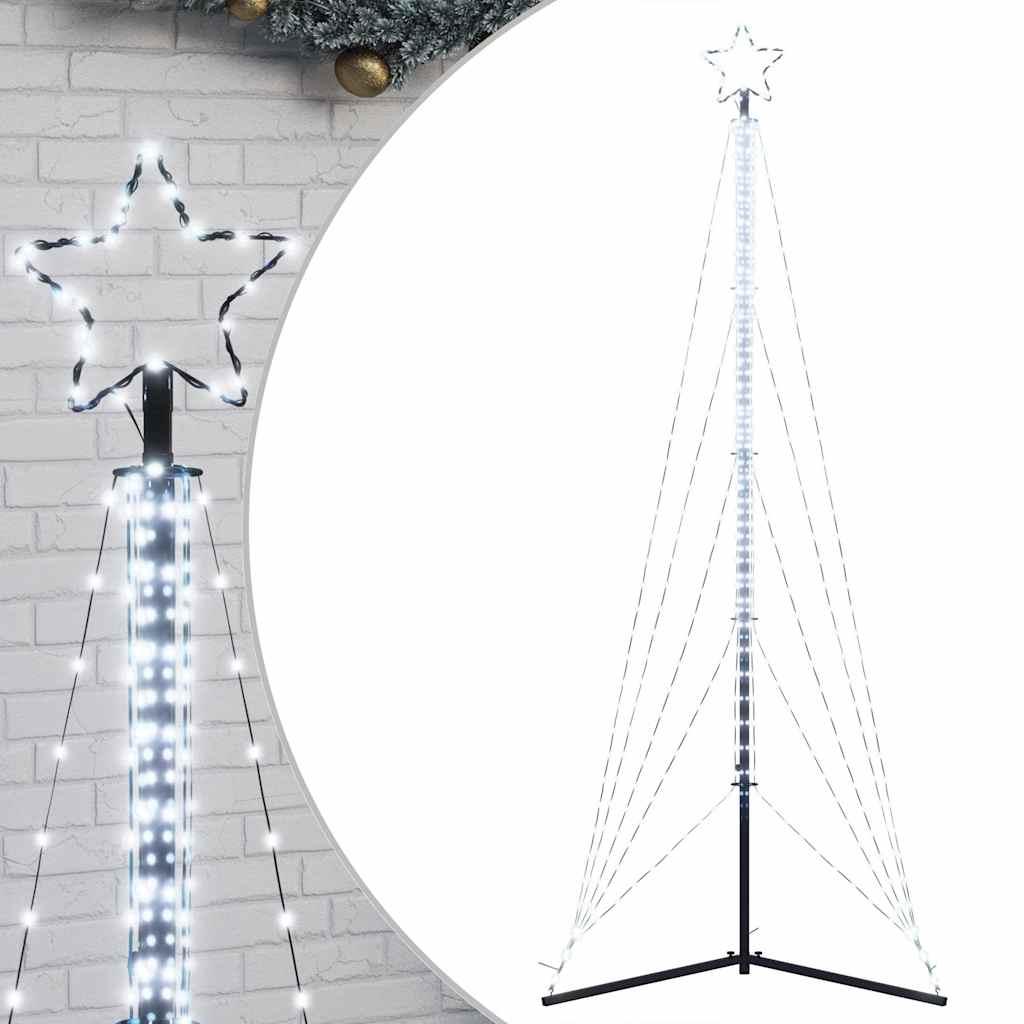 Vidaxl LED Árbol de Navidad 525 LED White fría 302 cm