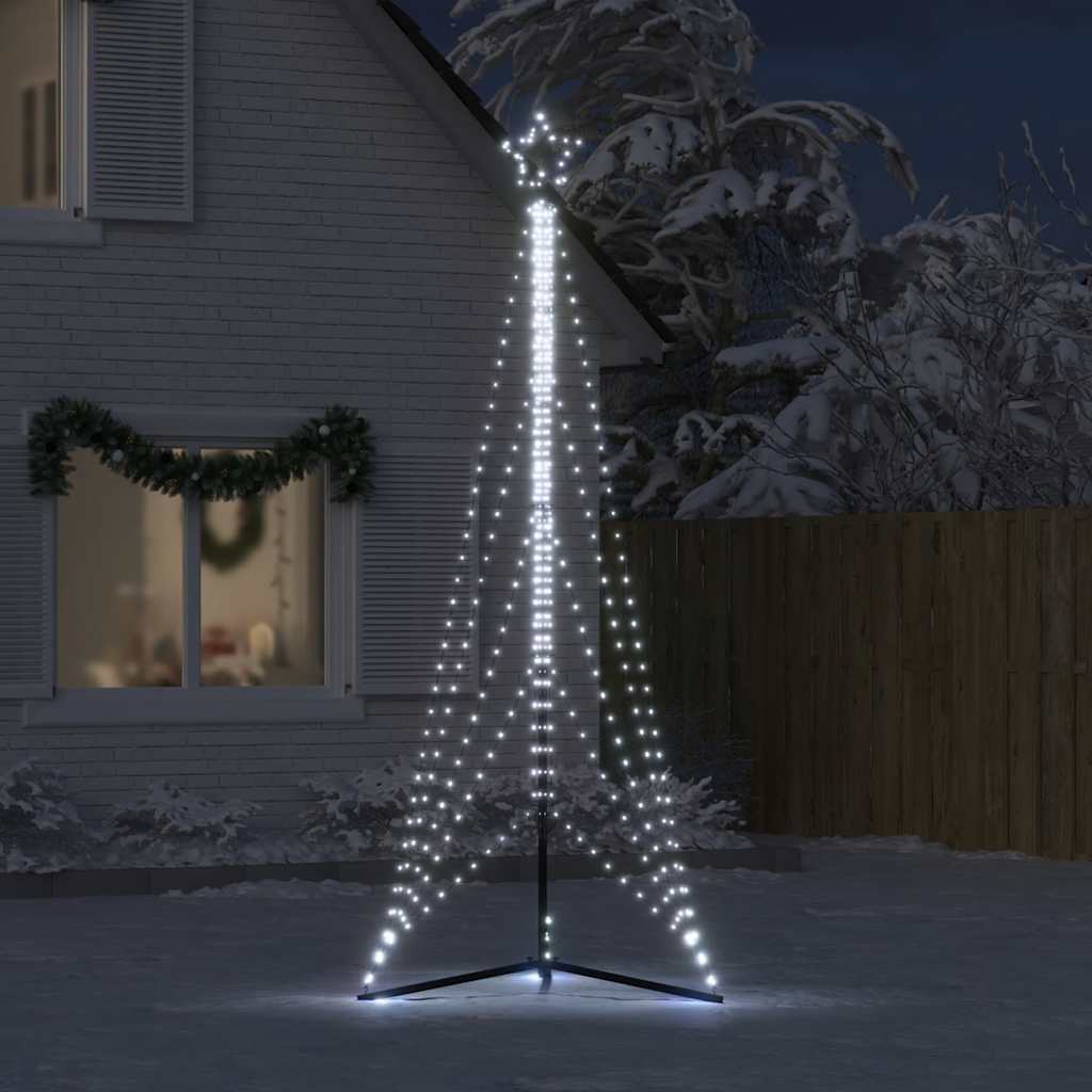 Vidaxl LED Árbol de Navidad 525 LED White fría 302 cm