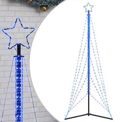 Vidaxl LED Árbol de Navidad 525 LED 302 cm azul