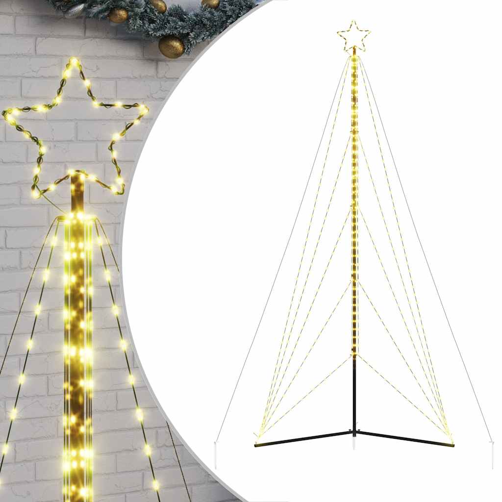 Vidaxl LED Árbol de Navidad 615 LED White White 404.5 cm