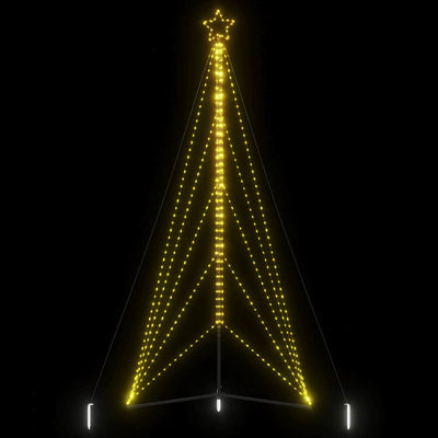 Vidaxl LED Árbol de Navidad 615 LED White White 404.5 cm