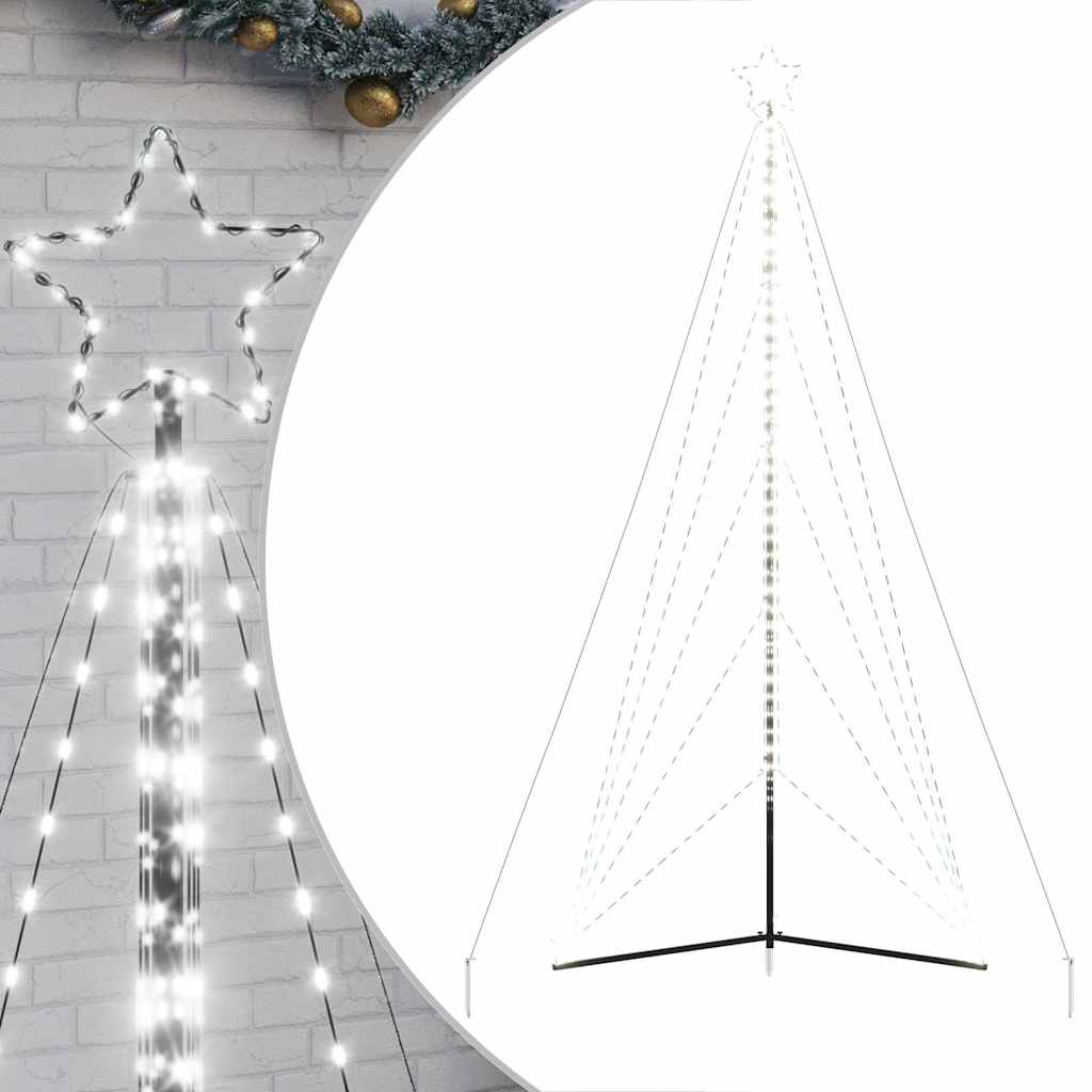 Vidaxl LED Árbol de Navidad 615 LED White fría 404.5 cm