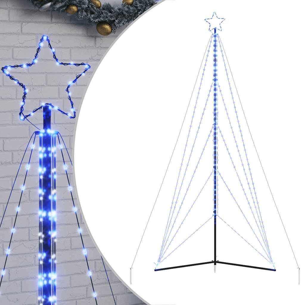 Vidaxl LED Tree de Navidad 615 LED 404.5 cm azul