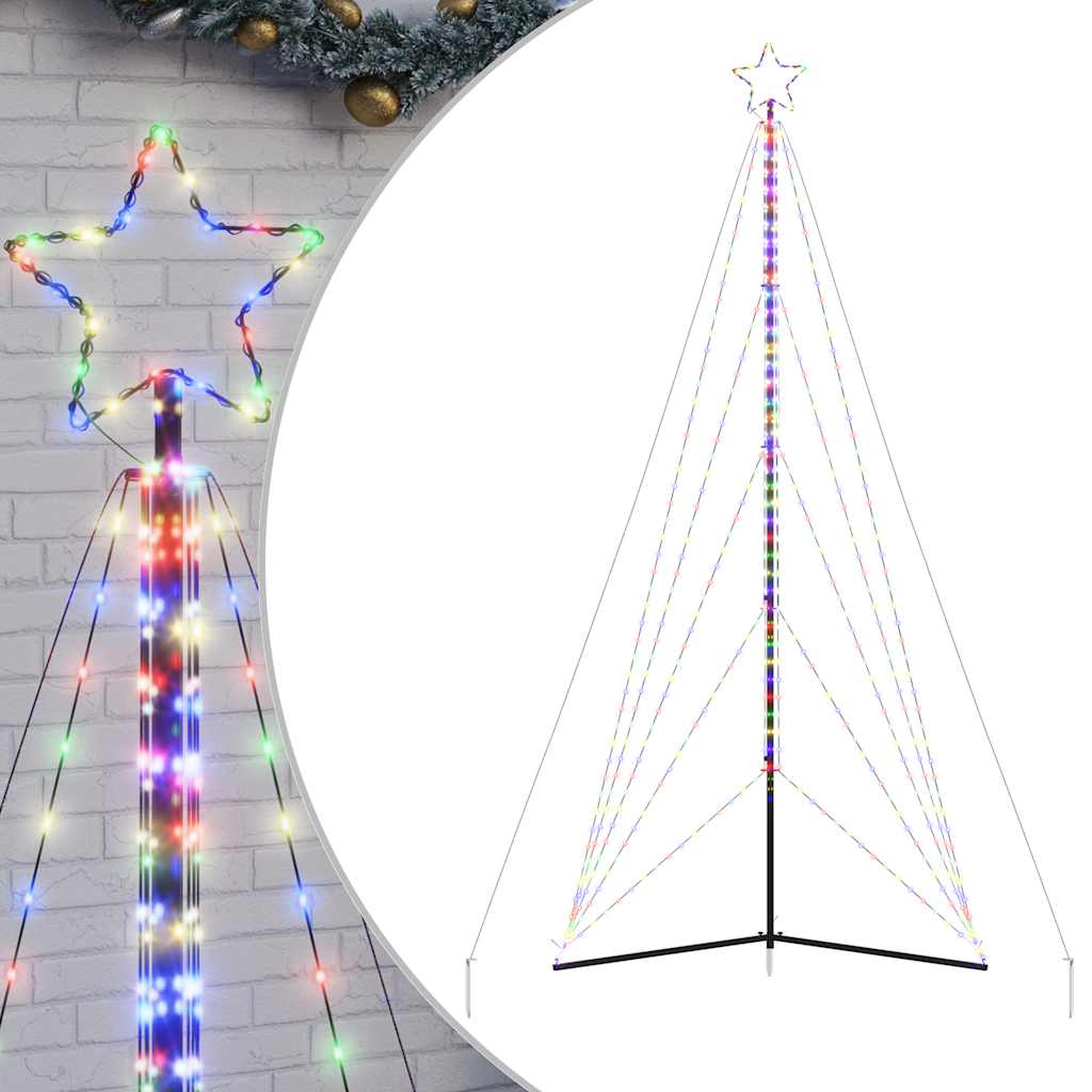 Albero di Natale a LED Vidaxl 615 LED colorati 404,5 cm