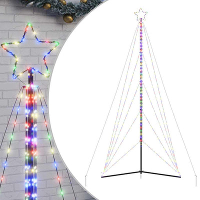 Albero di Natale a LED Vidaxl 615 LED colorati 404,5 cm