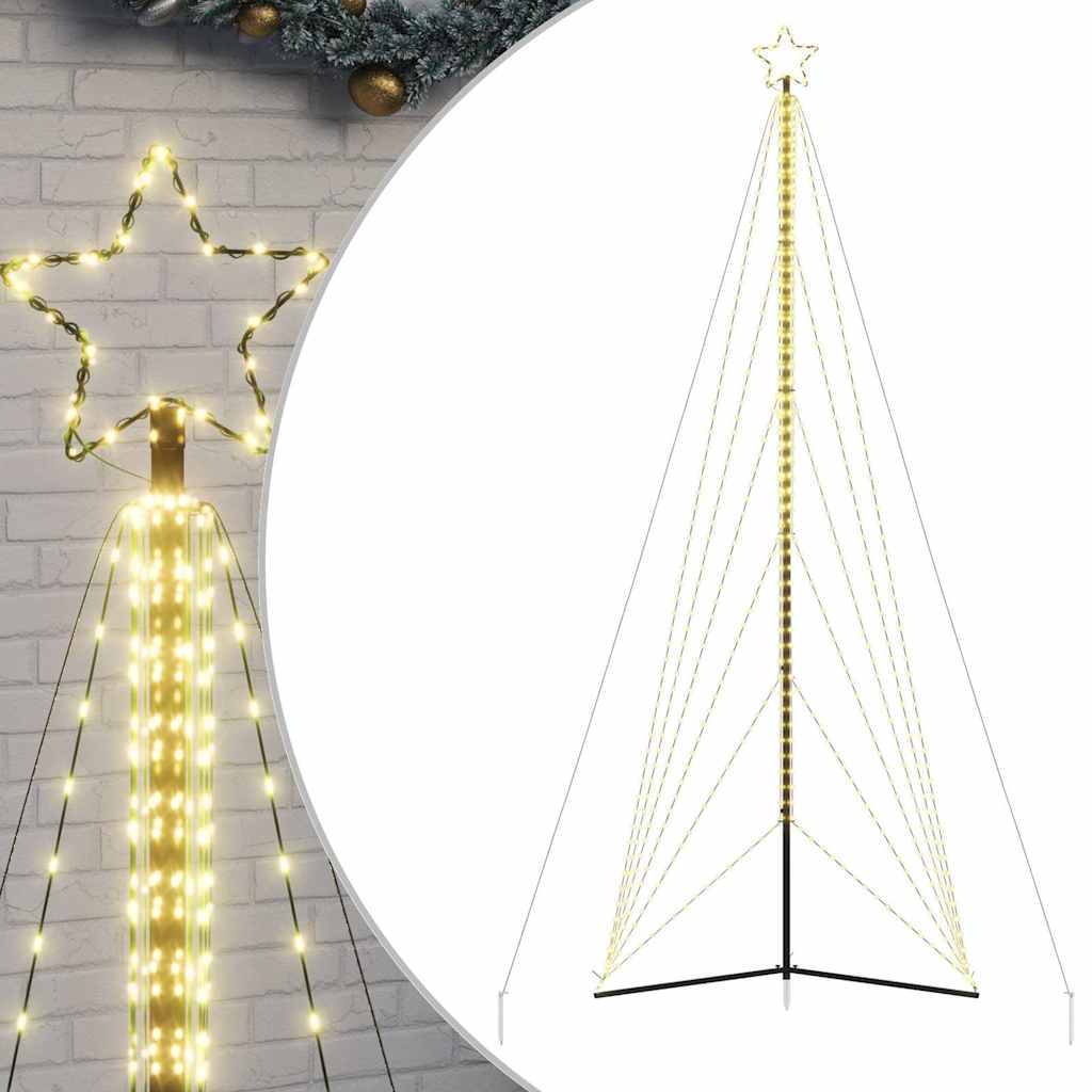 Vidaxl Led Árbol de Navidad 861 LED White White 478 cm