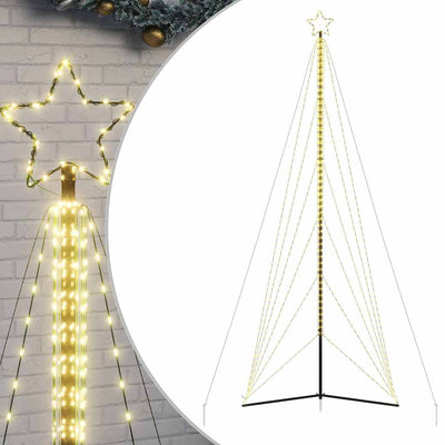 Vidaxl LED Tree di Natale 861 LED White White 478 cm