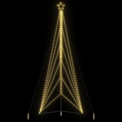 Vidaxl Led Árbol de Navidad 861 LED White White 478 cm