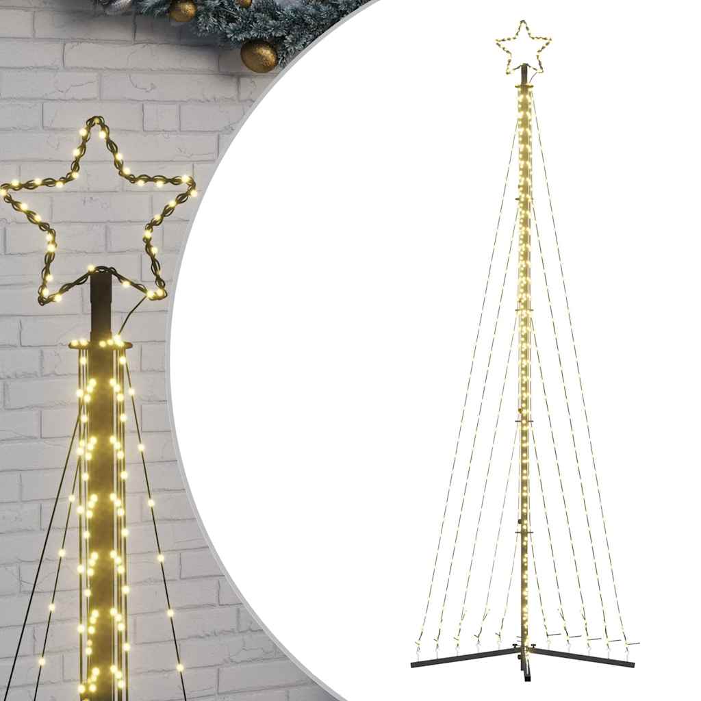 Vidaxl LED Árbol de Navidad 495 LED White White 300.5 cm