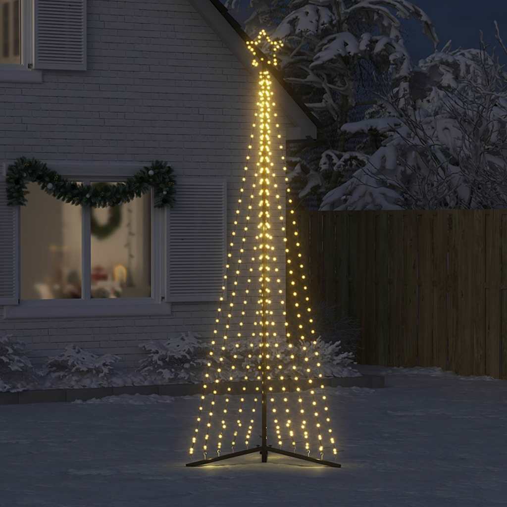 Vidaxl LED Árbol de Navidad 495 LED White White 300.5 cm