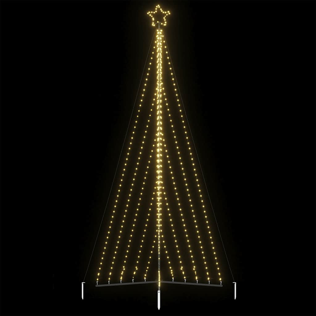 Vidaxl Led Árbol de Navidad 570 LED White White 399 cm