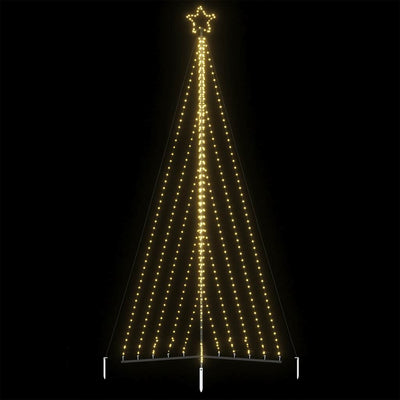 Vidaxl Led Árbol de Navidad 570 LED White White 399 cm
