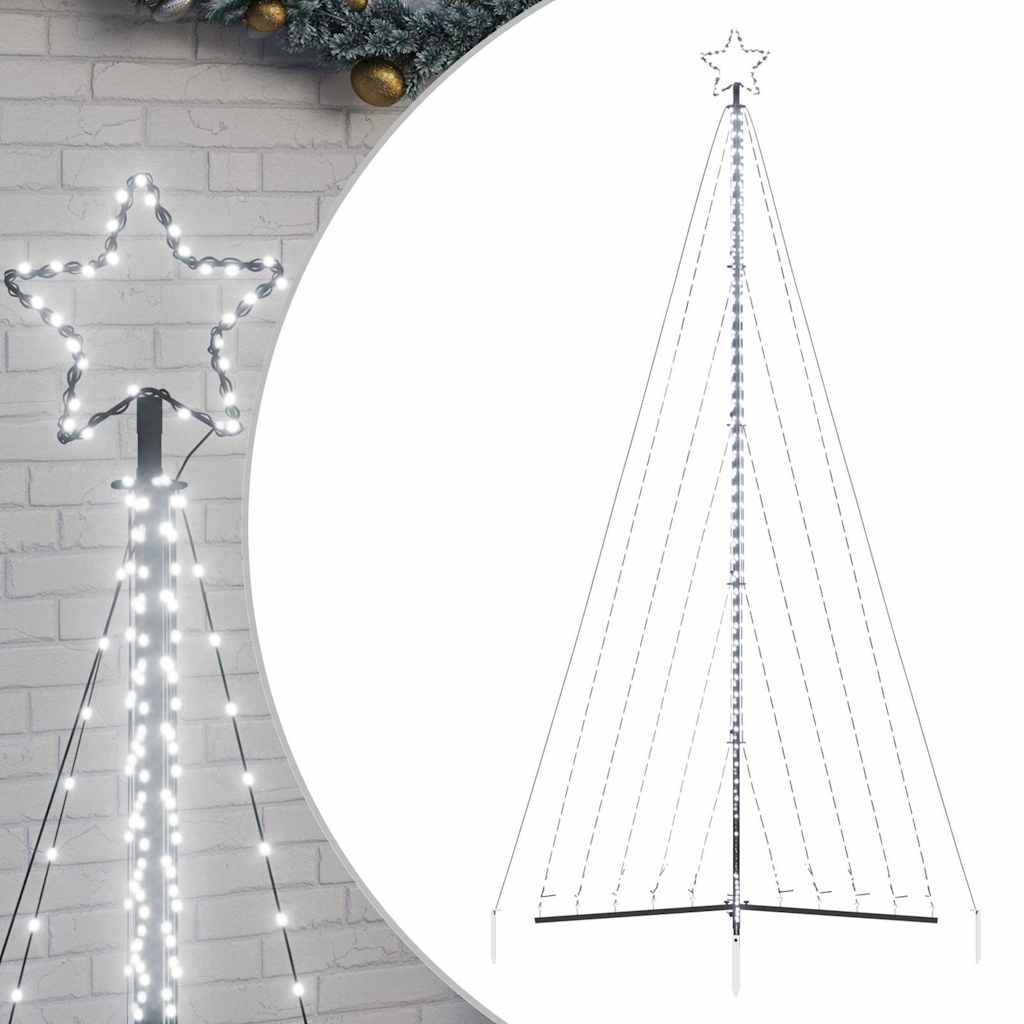 Vidaxl LED Árbol de Navidad 570 LED White fría 399 cm