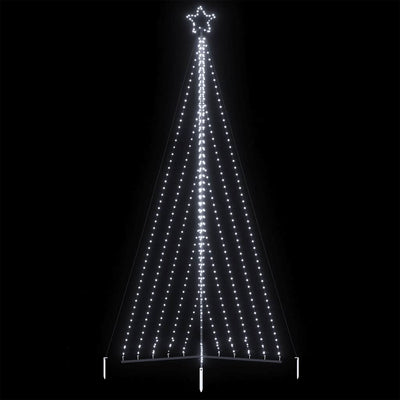 Vidaxl LED Tree di Natale 570 LED BIANCO CREDDO 399 cm