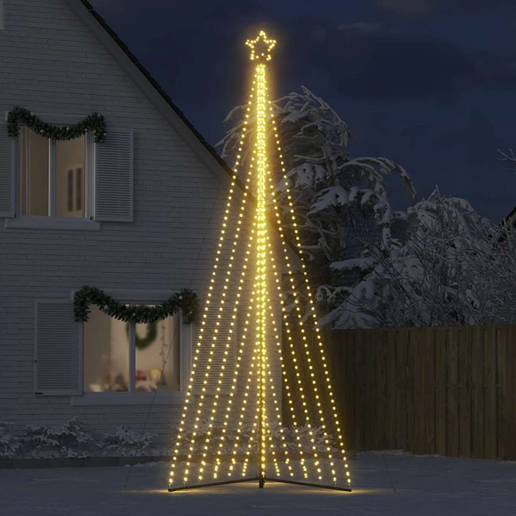 Vidaxl LED Árbol de Navidad 789 LED White White 476 cm