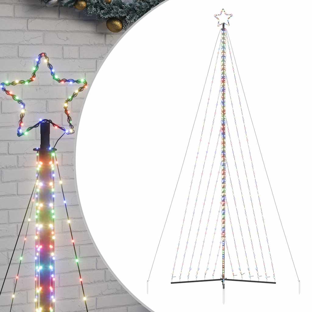 Vidaxl LED Tree di Natale 789 LED colorati 476 cm