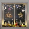 Vidaxl NAVILLA DE ILUMENTA Silhoueta de estrella 2 ST 50 LED CALIENTE BLANCO