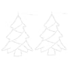 Vidaxl kerstverlichting kerstboom silhouet 2 st 50 leds warm wit