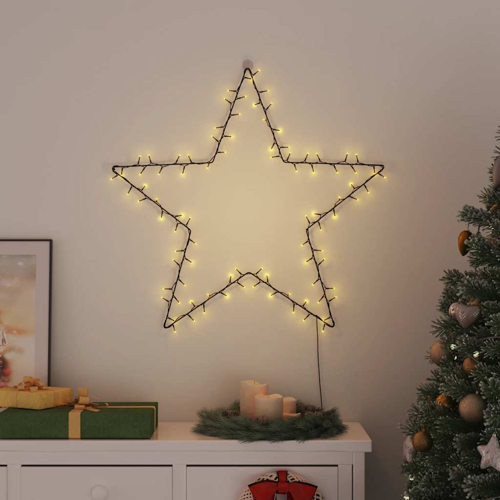 Vidaxl NAVILLA DE ILUMENTA Silhoueta de estrella 115 LED White White