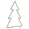 Vidaxl Iluminación navideña Silueta de árbol de Navidad 115 LED CALIENTE WHITE
