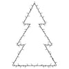 Vidaxl Iluminación navideña Silueta de árbol de Navidad 115 LED CALIENTE WHITE