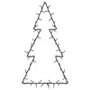 Vidaxl Iluminación navideña Silueta de árbol de Navidad 80 LED WHITE CALIENTE
