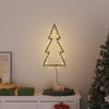 Vidaxl Iluminación navideña Silueta de árbol de Navidad 80 LED WHITE CALIENTE