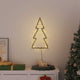 Vidaxl Iluminación navideña Silueta de árbol de Navidad 80 LED WHITE CALIENTE