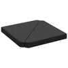 Vidaxl Parasol Football Places 2 St Triangular 14 kg Granite Black