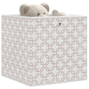 Cajas de almacenamiento de Vidaxl 4 PCS plegables 32x32x32 cm crema de polvo sin fin