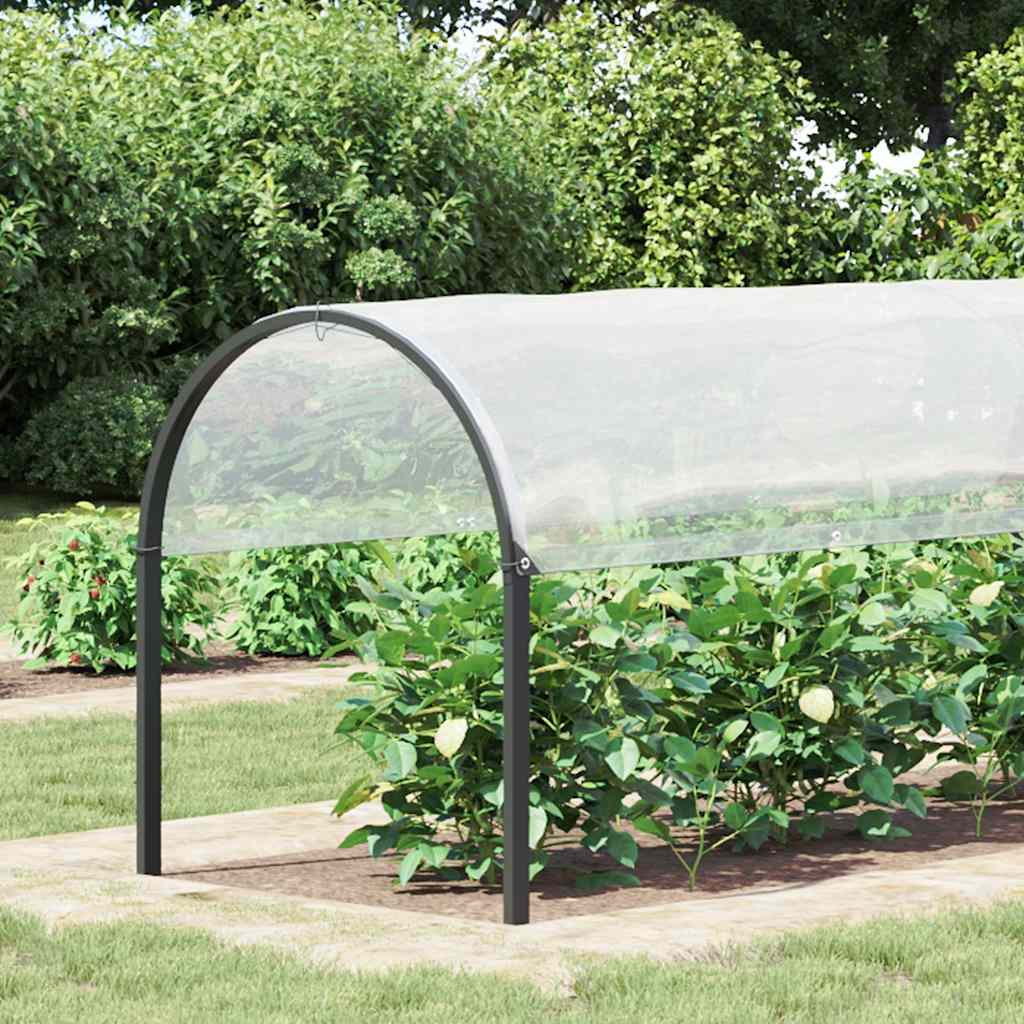 Vidaxl plantenafdekking met zeilringen 2x5 m polyethyleen