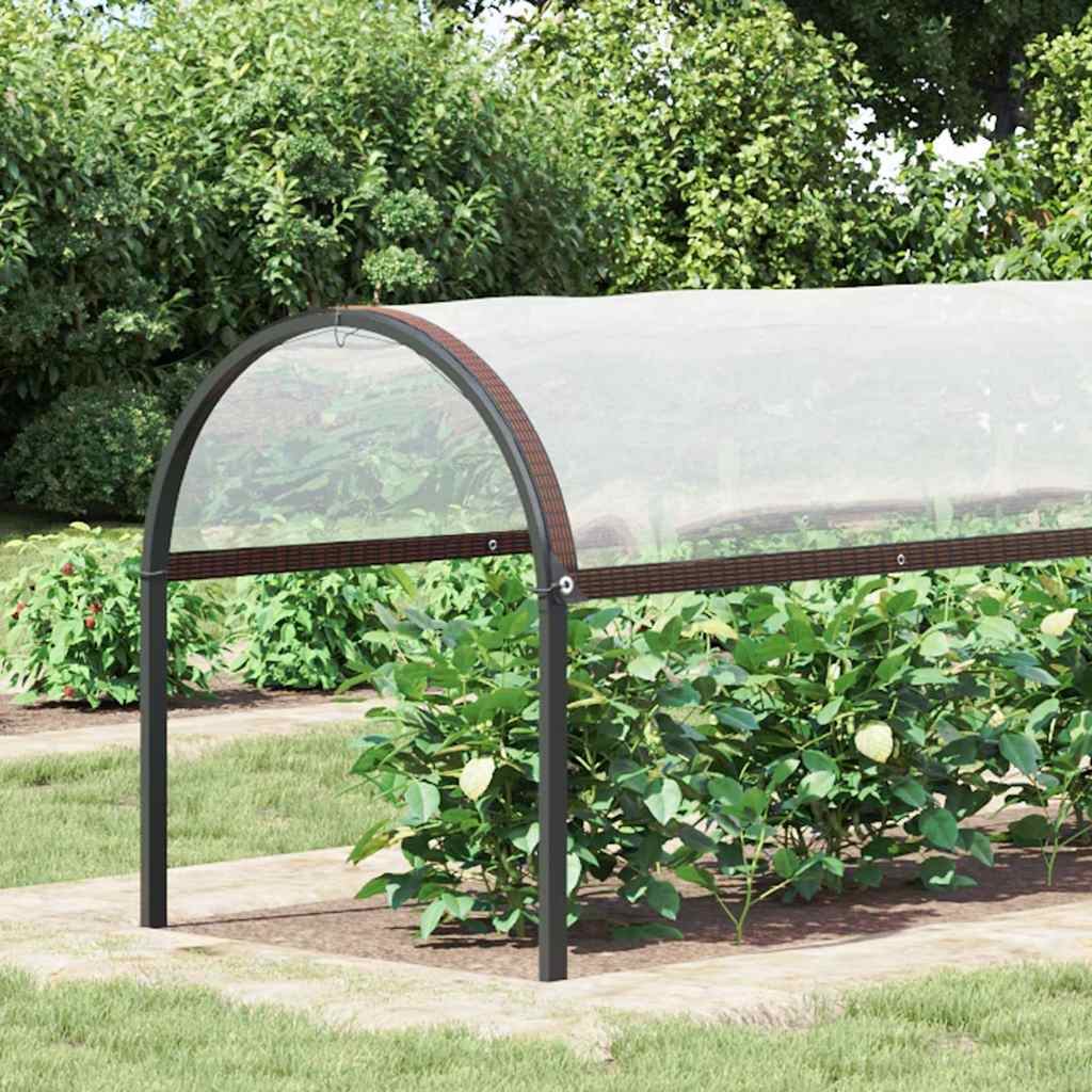 Vidaxl plantenafdekking met zeilringen 2x3 m polyethyleen