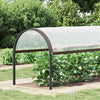 Vidaxl plantenafdekking met zeilringen 2x10 m polyethyleen