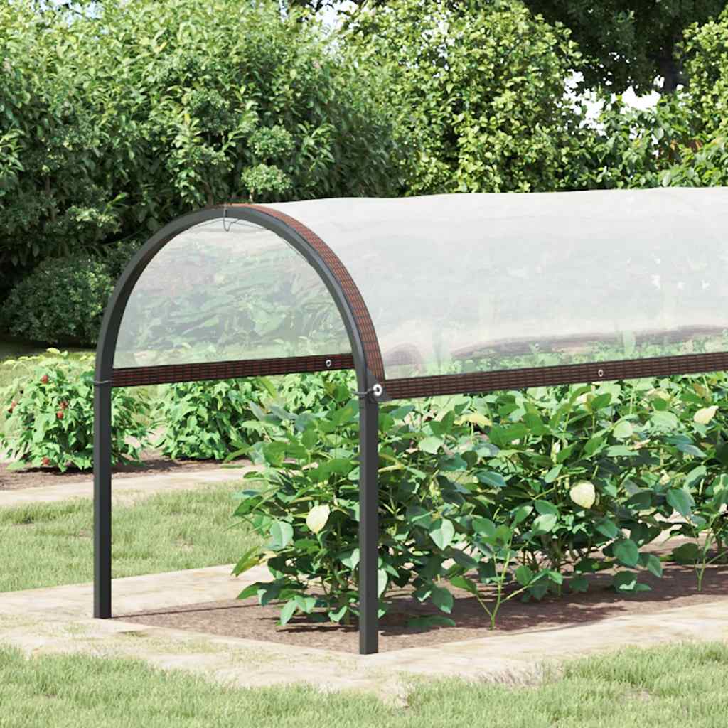 Vidaxl plantenafdekking met zeilringen 2x10 m polyethyleen