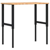 Vidaxx banco de trabajo rectángulo 100x60x (71,5-98) cm roble marrón claro