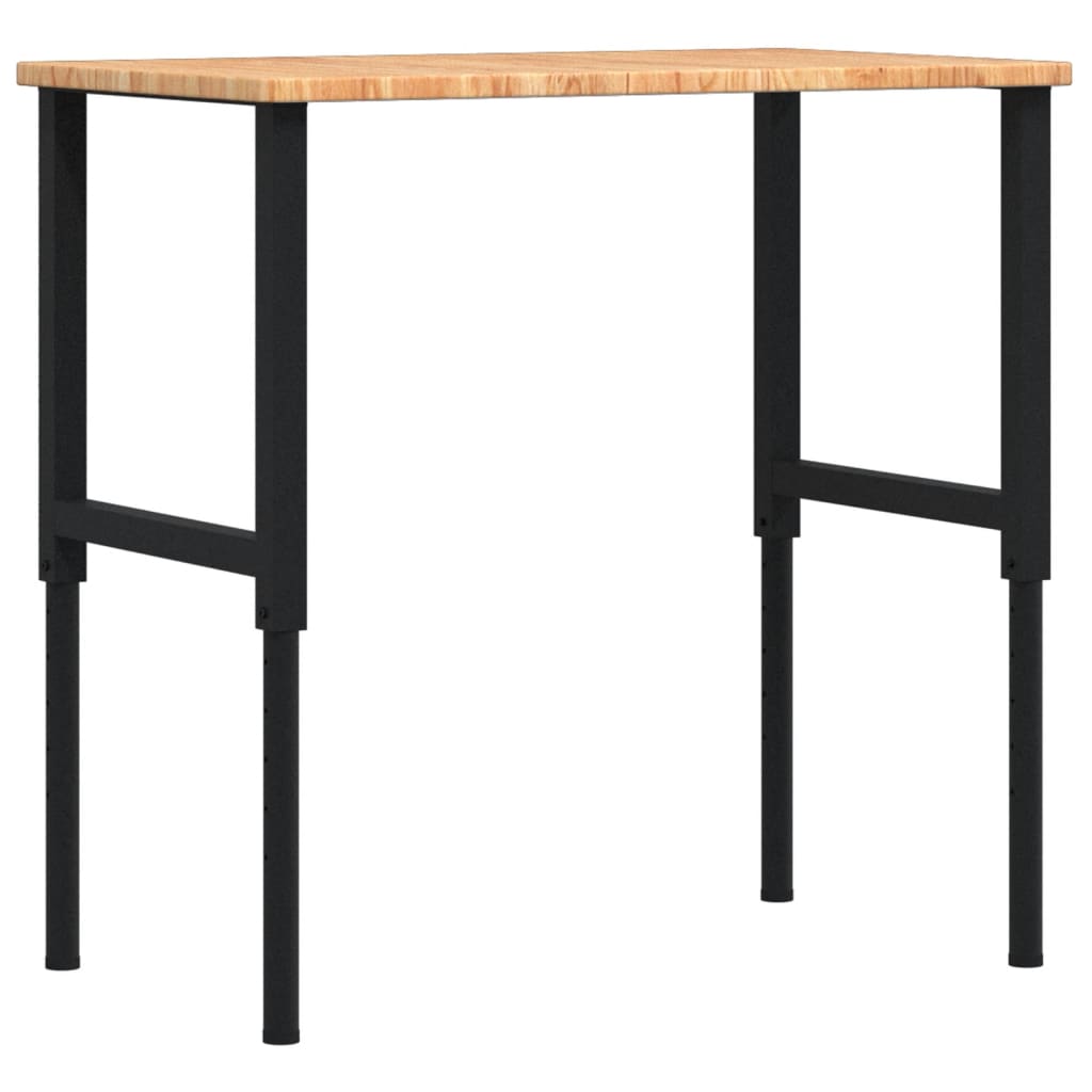 Vidaxx banco de trabajo rectángulo 100x60x (71,5-98) cm roble marrón claro