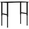 Vidaxl werkbank 100x60x(71,5-98) cm eikenhout donkerbruin