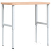 Vidaxx banco de trabajo rectangular 100x60x (73-99,5) cm madera maciza de haya